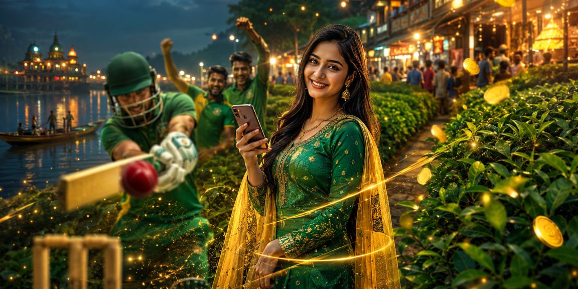 ময়মনসিংহের চা বাগানে ক্রিকেট বেটিং উপভোগ করছেন একজন ব্যবহারকারী